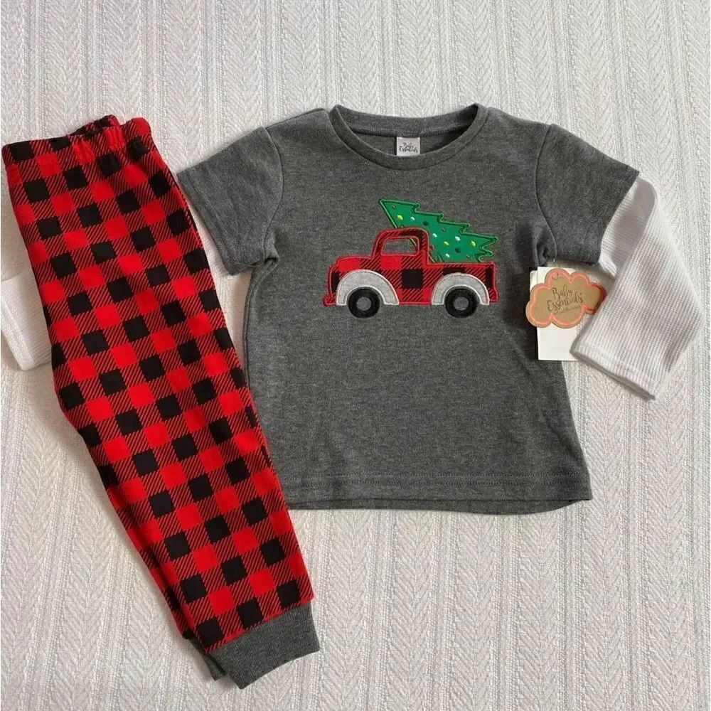BABY ESSENTIAL Boys 18M Chirstmas 2 pc Outfit